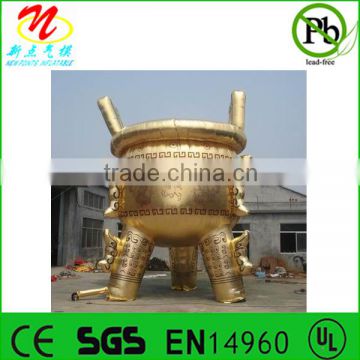 Inflatable advertising bronze vessel