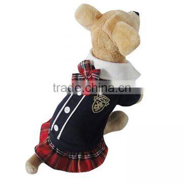 Wholesale Japan and Korea Style Bow Tie School Couples Dress for Dogs
