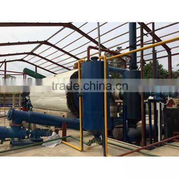 2016 Environmental continuous plastic pipe pyrolysis machine