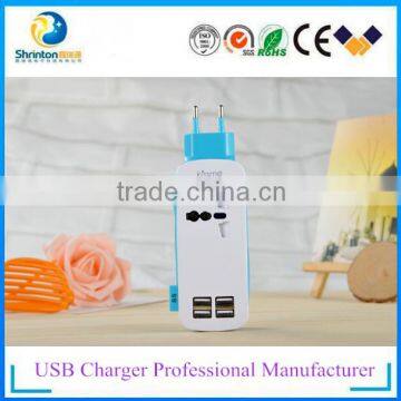 Multi Usb Travel Charger home charger wall charger EU,US, AU plug