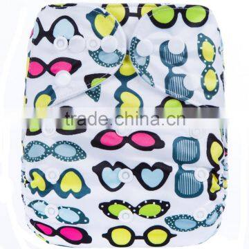 Washable wholesale cotton OEM name brand baby cloth diaper