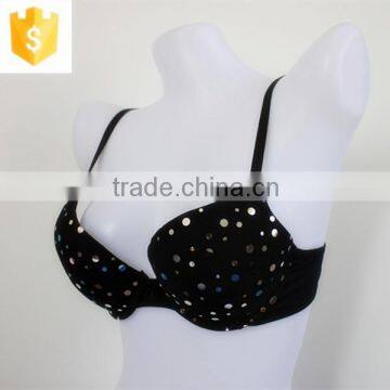 Black dot padded women bra,sexy lady bra