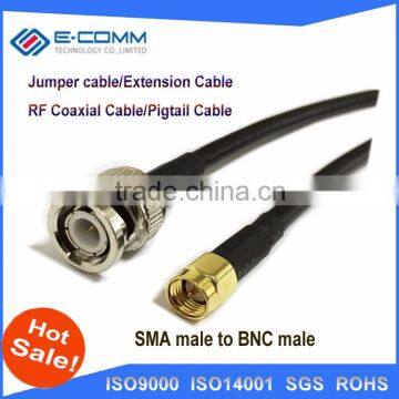 Bulk buying! RG316 extension cable 3feet BNC male plug to SMA male plug RF adapter connector 1M Pigtail coaxial jumper cable