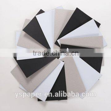 Stocklot black chipboard/black chip board with grey back