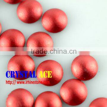 Glue on Clothes Hot Fix Red Frosted Lead Free Aluminum Studs China photo-2