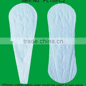 155mm panty liner double using for daily care