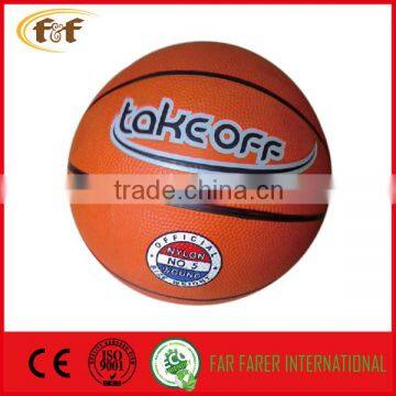 multicolor rubber basketball/kids mini rubber basketball