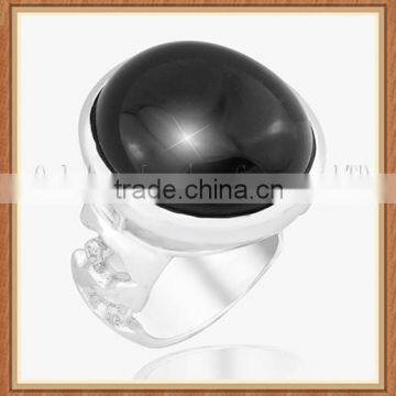 The Jewelry Ring With Delicate Black Gemstone Casting Design Jewelry Ring photo-6