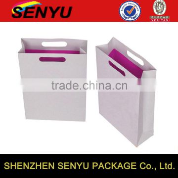 promotional simple style, custom logo printing paper shopping bags