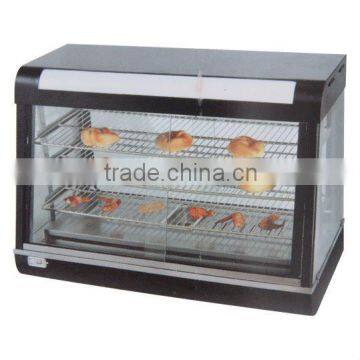 PK-JG-R60-1 Fast Food Equipment for Supermarket Electric Curved Glass Warmer Showcase