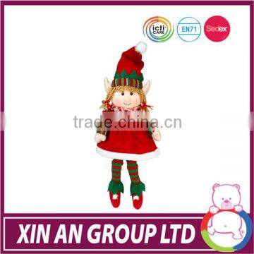 Custom high quality plush Material christmas elf toy