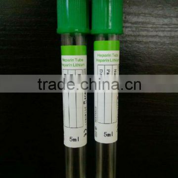 PET Heparin sodium tubes with perfect vacuum