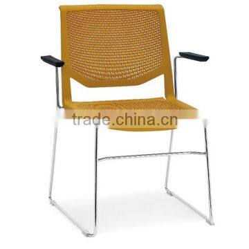 Modern Office Stackable Plastic Chair With arm HYQ-06A