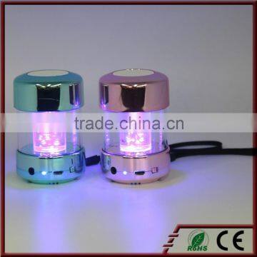 Wireless Rechargeable Mini Portable Bluetooth Speaker With LED Light photo-3