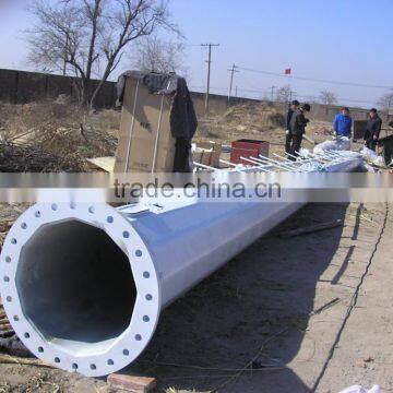 HENRYD! Wind Turbine tower with guy wire tower,stand alone tower,tilting up tower,hydraulic tower