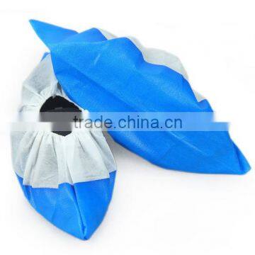 Dispsoable waterproof coated CPE+PP shoe cover for medical and daily use