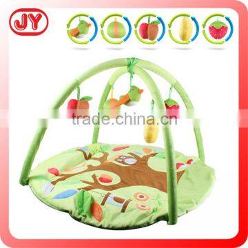 Soft plush activity gym baby forest carpet mat