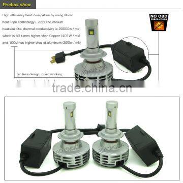 No Error Code G6 G7 G8 LED Headlight H7 Fanelss 6000LM LED Headlight photo-2