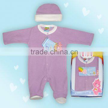 Care Bears baby gift set romper new born wholesale kid clothing