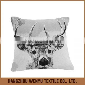 PLUS Retro Cotton Linen Square Vintage Throw Pillow Case Shell Decorative Cushion Cover Pillowcase Deer 18 "X18 "