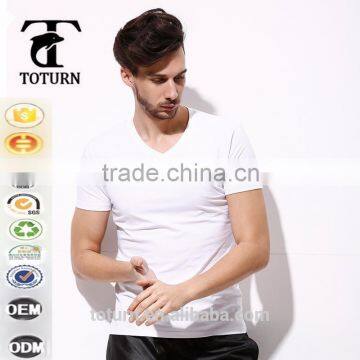 Mens white plain wholesale blank t shirts