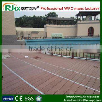 Extruded Plastic Composite Decking With PE Material Outdoor Solid WPC Deck photo-5