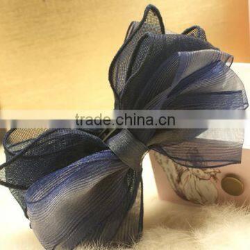 Elegant Fabric Hair Bow Plastic Banana Clip Styles Australia Hair Clip photo-3