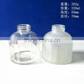 220ml glass bottle for liquid soap