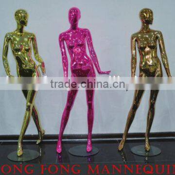 Full body Chrome female mannequins