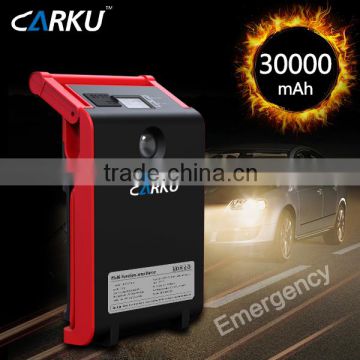 Carku 2016 new 30000mAh 12V/24V car battery booster 24v jump starter