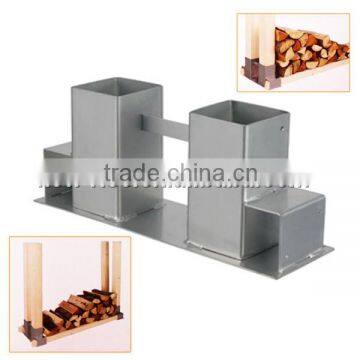 2pcs Log Fire Wood Rack Stand Brackets Set