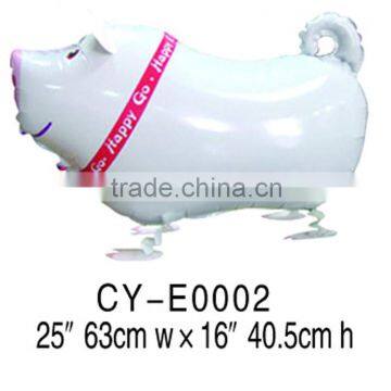 Waling Pig Balloon Walking Pet Helium Balloon Walking Animal Balloon