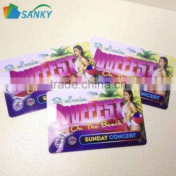 Plastic Concert Ticket Card Printing photo-3