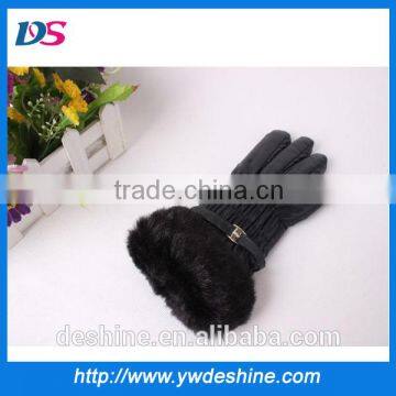 wholesale lady's pu leather gloves ST116