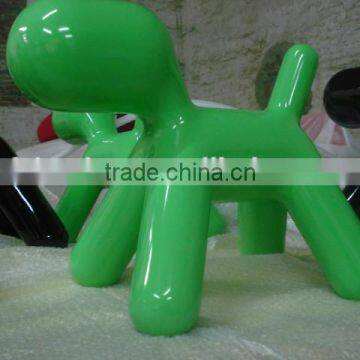 children lovely fiberglass puppy chair