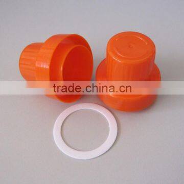 plastic softener cap,double layer cap with liner, PP screw cap