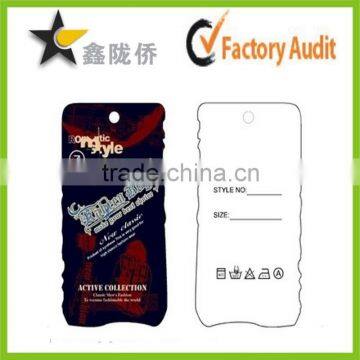 2015 High quality Clothing Tag&Price Tag&Clothing Label In Apparel