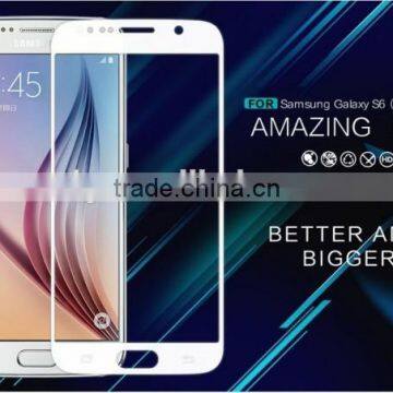 Glass Film, Tempered Glass Full Cover Color Silk Printing Screen Film, for Samsung Galaxy S6 Glass Screen Protector photo-6