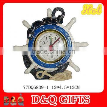 Nautical souvenir Polyresin clock