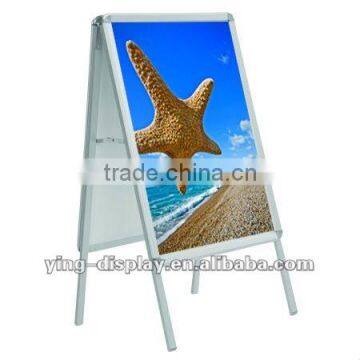 A2 aluminum free standing poster display stand