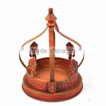 Handmade antique metal crown for decoration