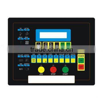 custom bright color membrane switch overlay