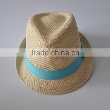 Fashion design customized plain color promotion straw hat