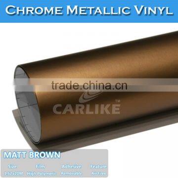 CARLIKE Guarantee 3 Years Colorful Car Vinyl Sticker Matt Chrome Film