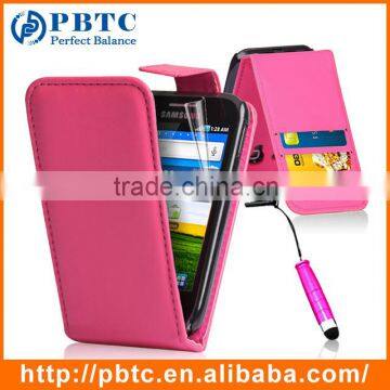 Set Screen Protector Stylus And Case For Samsung Galaxy Ace S5830 , Dark Blue Leather Wallet Shenzhen Phone Case photo-3
