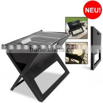 X shaped barbecue portable notebook bbq charcoal grill portable bbq stand