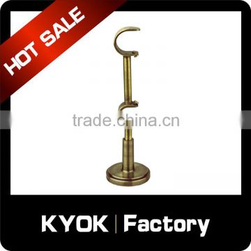 KYOK aluminum iron curtain rod brackets,top quality curtain bracket curtain socket brass,European style double curtain brackets