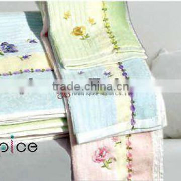 Hygroscopic Antistatic Embroidered Cotton Bath Towel