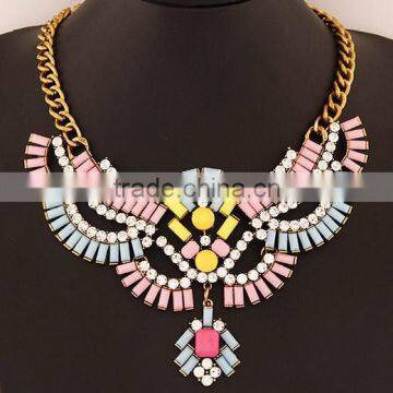 ODM/OEM Jewelry Factory statement necklace 2015, wholesale chunky statement necklace in china, cheap statement necklace