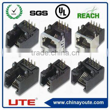 6P6C/6P4C connector R11 jack non-shielded/ half shielded